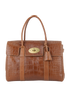 Croc-Embossed Bayswater, front view